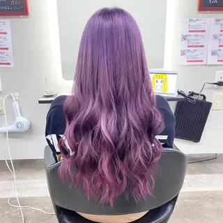 ロング カラー RAIA💎ケア ブリーチ&パーマ💎のヘアスタイル