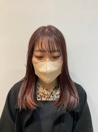 セミロング カラー 大人かわいい×艶髪 🤍塩川のヘアスタイル