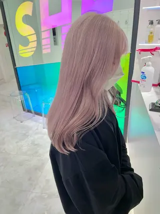 ロング カラー ウルフカットマスター みつきのヘアスタイル