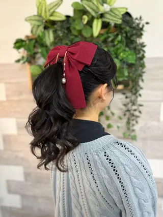 ヘアアレンジ 早朝✨ヘアセット 着付け/清水玲歌のヘアスタイル