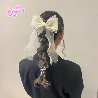 ヘアアレンジ 顔周り/ガーリー /ヘアメ/あつはのヘアスタイル