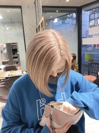 ショート カラー ✨髪質改善専門店✨ QOLU✨のヘアスタイル