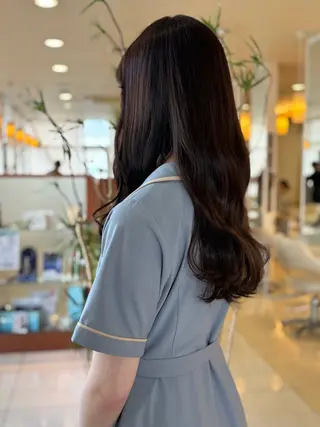 ロング カラー 💖改善カラー 板倉百花💖のヘアスタイル