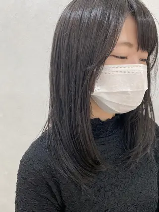 セミロング カラー 🌿縮毛矯正/ 髪質改善🌿コバヤシのヘアスタイル