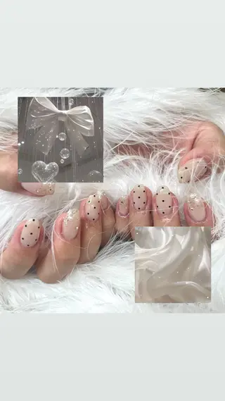 ネイル honoka池袋🎀 ガーリーネイル🤍のネイルデザイン
