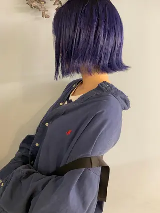 ミディアム カラー leben serikaのヘアスタイル