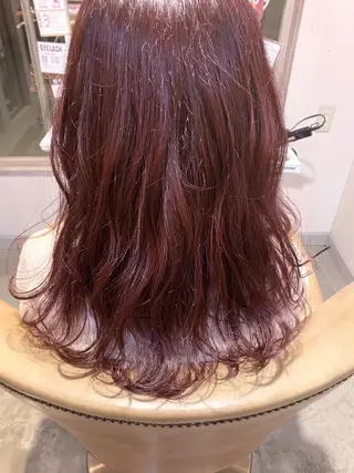 セミロング カラー 美髪・髪質改善 有田怜平のヘアスタイル