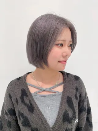 ミディアム カラー 大長 広菜のヘアスタイル