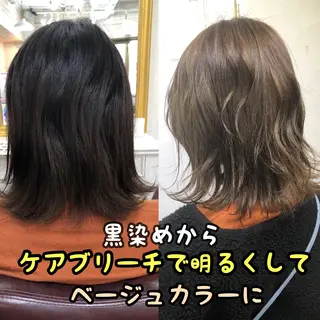 ミディアム カラー Soleria 田中慎一のヘアスタイル