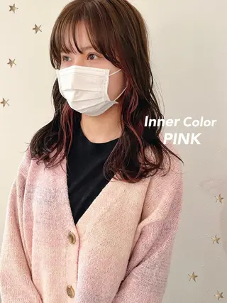 セミロング カラー 市川 千夏のヘアスタイル