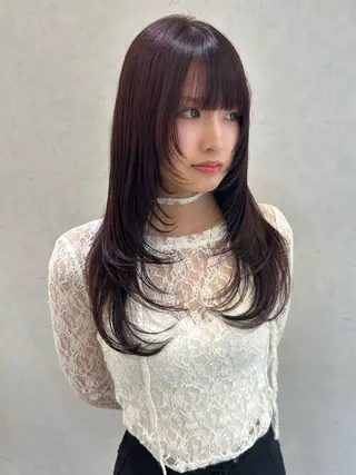 ロング カラー レイヤー/インナー カラー🦋ルイのヘアスタイル