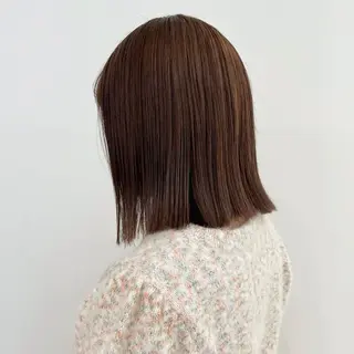 ミディアム カラー ベージュ🤎透明感 カラー🤎anriのヘアスタイル