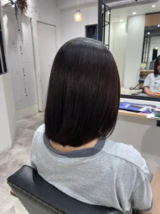 ミディアム 森口 竜三のヘアスタイル