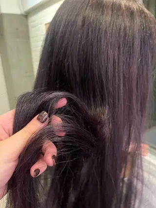 ロング カラー オリーブカラー/ レイヤー/ ローレンのヘアスタイル