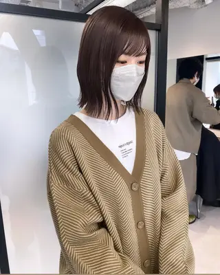 ミディアム カラー マンツーマン半個室 tamuraのヘアスタイル