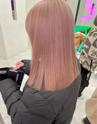 ロング カラー ウルフカットマスター みつきのヘアスタイル