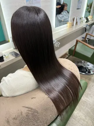 ミディアム 縮毛矯正/ /関内/あべももこのヘアスタイル