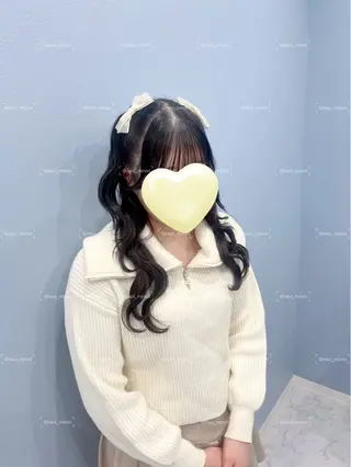 セミロング ヘアアレンジ Hairset minoriのヘアスタイル