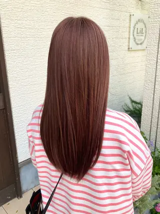 ロング カラー 葉田 綾乃のヘアスタイル