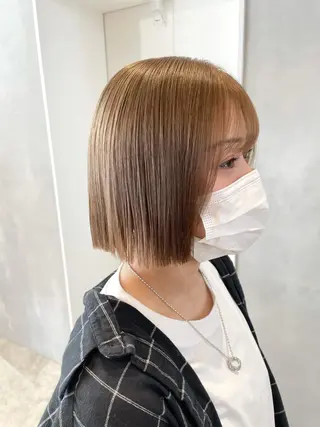 ショート カラー ハイトーン×レイヤー /遠藤将太のヘアスタイル
