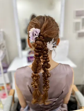 ヘアアレンジ ヘアセットサロン ココのヘアスタイル