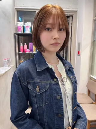 ショート カラー 赤み消しカラー/ ナチュラル/トモキのヘアスタイル