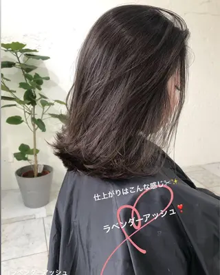 ショート カラー パーマ ヘアアレンジ メンズ キッズ ネイル マツエク・マツパ 韓国風×透明感カラー 髪質改善オタベシンヤのヘアスタイル
