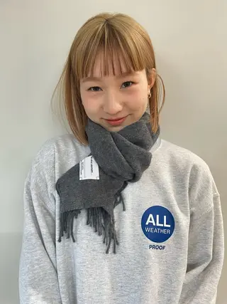 カラー 🎗️ブリーチ 🎗️ダブルカラーのヘアスタイル