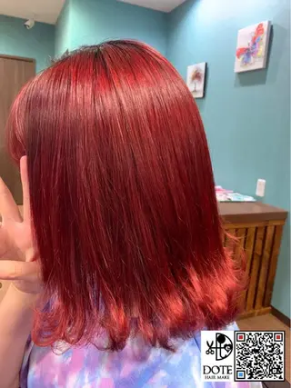 セミロング カラー 薬師寺 優のヘアスタイル