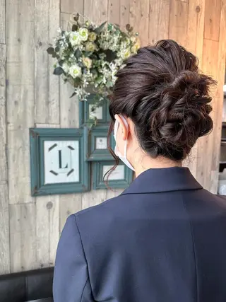 ロング ヘアアレンジ 庭山 理沙のヘアスタイル