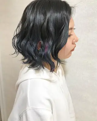 ミディアム カラー 🧡色落ちまで2度綺 麗なカラー🧡ヨシキのヘアスタイル