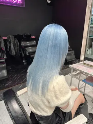 ロング カラー パーマ ヘアアレンジ メンズ キッズ ネイル マツエク・マツパ アイブロウ 💖オタク美容師 ꒰ঌ♡モモ♡໒꒱のヘアスタイル