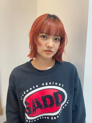 ショート カラー もりしま あやかのヘアスタイル