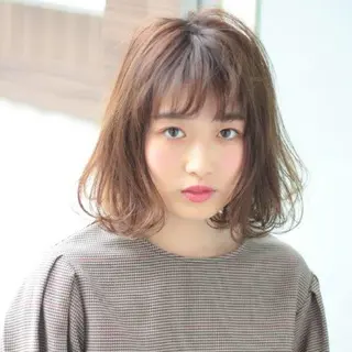 ミディアム パーマ 韓国ヘア×髪質改善 /yoshikaのヘアスタイル