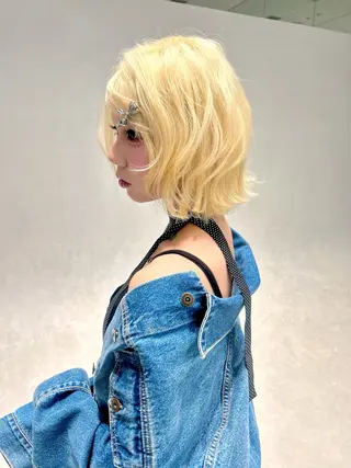 ミディアム ハイトーン/ブリーチ 🧁soraのヘアスタイル