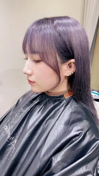 ミディアム ムラ修正.ブリーチ エクステ🤍アミルのヘアスタイル