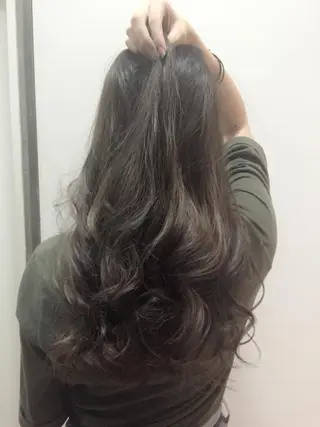 セミロング カラー 縮毛矯正×髪質改善 店長　DAITOのヘアスタイル