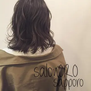 ミディアム カラー 池田 真由美のヘアスタイル