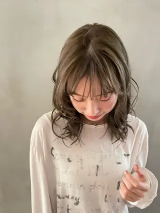 ミディアム パーマ WA KOのヘアスタイル
