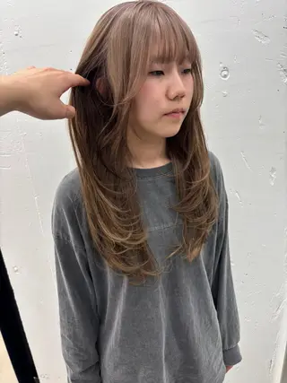セミロング カラー 🐶ひかる🐶 JILLSTUDIOのヘアスタイル