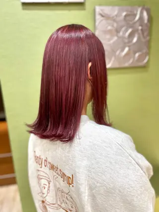 セミロング カラー 佐々木 美帆のヘアスタイル