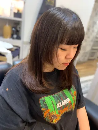 ロング カラー ヘアアレンジ フリーランス理美容師 いさかのヘアスタイル