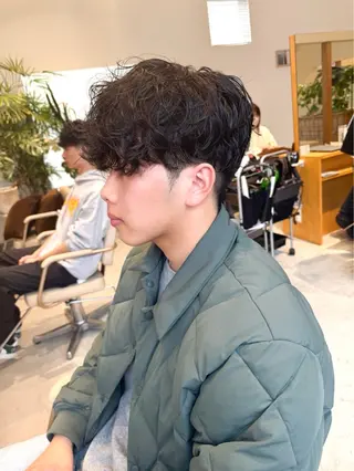 パーマ メンズ 森山 遥葵のヘアスタイル