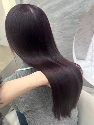 ロング カラー Rio🎀ブリーチ なし透明感♡顔周り♡のヘアスタイル