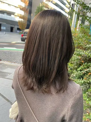 ミディアム 個室髪質改善サロンHANARE by youreshair 神楽坂所属・似合わせ×髪質改善| 矢島沙織のヘアスタイル