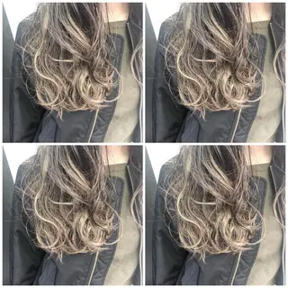 ロング カラー パーマ ヘアアレンジ メンズ レイヤー/顔周り 韓国ヘア森田和貴のヘアスタイル