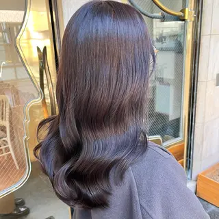 ロング カラー ブリーチなし✨艶髪 カラー𓃲YAGIのヘアスタイル