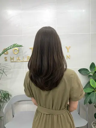 セミロング カラー 本格ヘッドスパ🌿 ×ヘア 佐藤のヘアスタイル