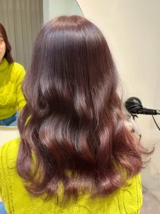 ロング カラー HANAME 原宿美容室のヘアスタイル