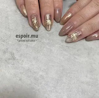 ロング ネイル espoir. muのネイルデザイン